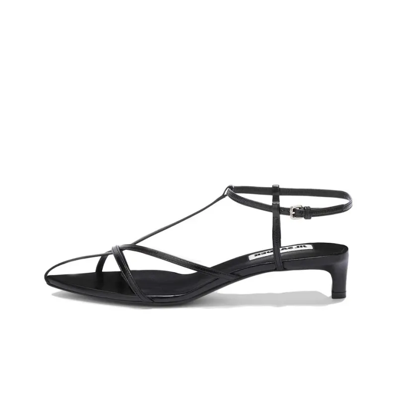 JIL SANDER Pointed Open-toe Leather Sandals-0