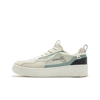 361° Thousand Thoughts Anti Slip Wear Resistant Low Top Skateboard Shoes Men's White Blue