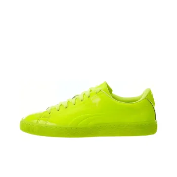 PUMA Basket Classic Patent Emboss Safety Yellow