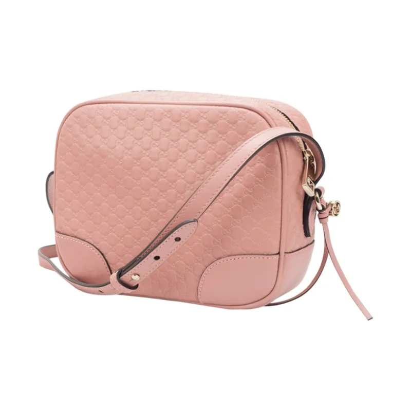 GUCCI Leather Camera Bag Shoulder Bag Crossbody Bag Medium Size Women's Pink-1