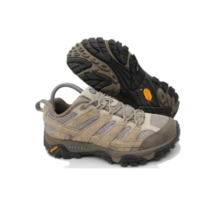 MERRELL Moab Shock Absorbers With Slip Resistant Features Low Top Outdoor Shoes Women's Gray-4