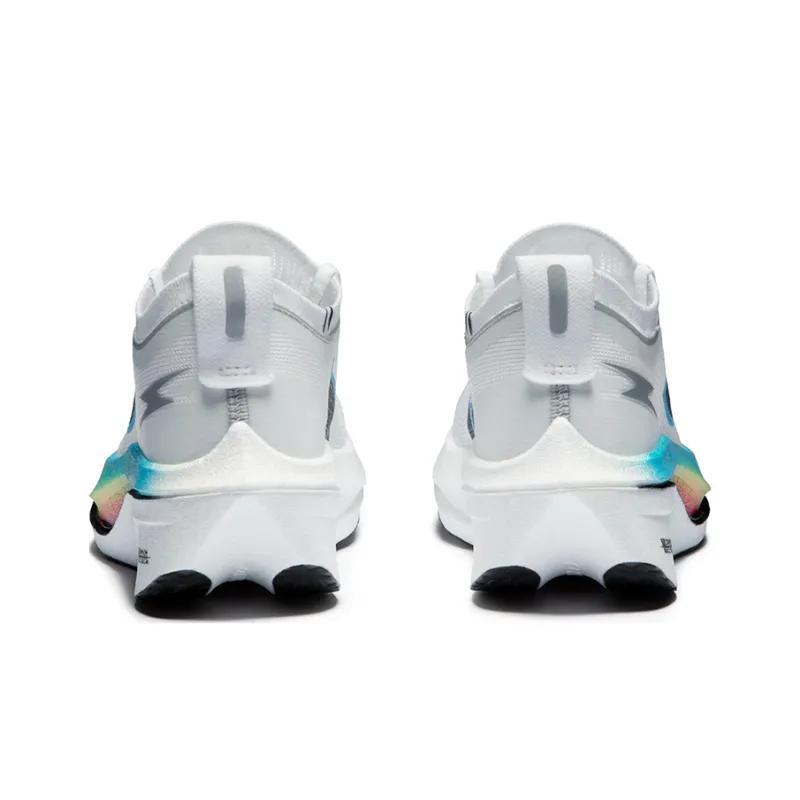 LiNing Feidian 4 Elite Cushioning Anti Slip Wear Resistant Breathability Low Top Running Shoes Unisex White-4
