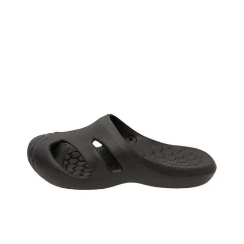 Izt Wrap toe Slippers Platform Unisex Black