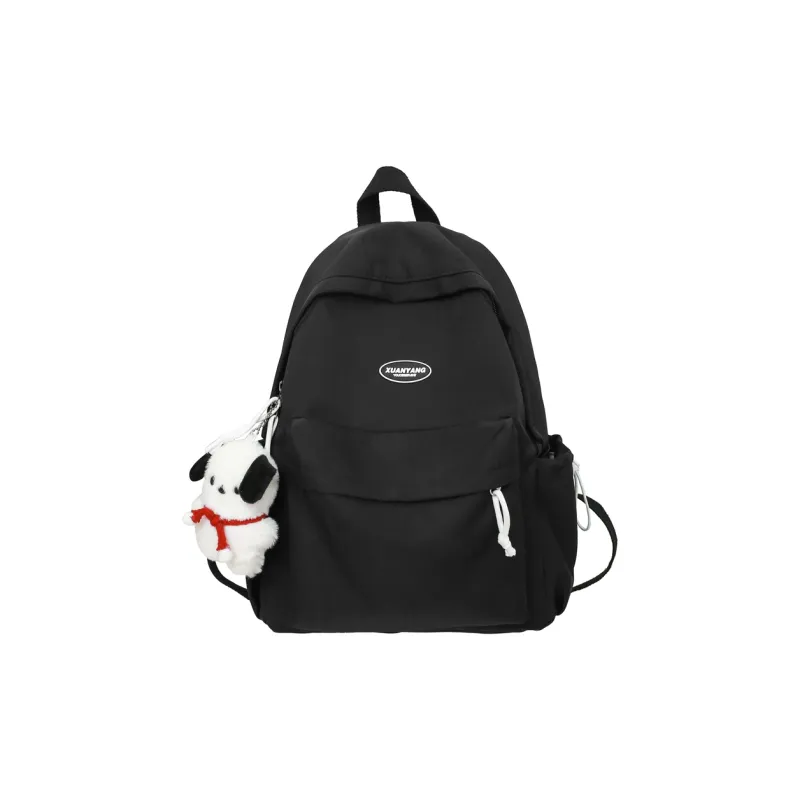 TANGCOOL Nylon Backpack Medium Size Unisex White/Green/Yellow/Purple/Black-8