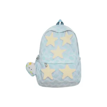 Parker Bear Nylon Backpack Regular Unisex Gray/Blue/Green/Light Pink/Dark Pink