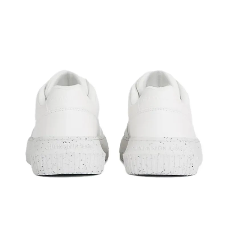 CKJ CALVIN KLEIN JEANS Low Top Skateboard Shoes Women's White-3