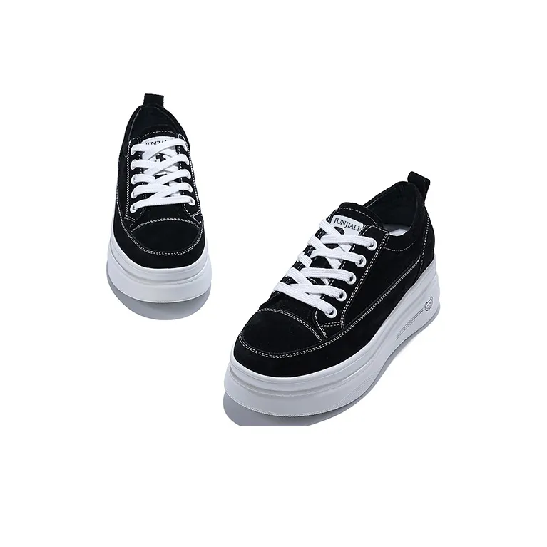 Junjali Slip Resistant, Abrasion Resistant, Lightweight, Height Increasing, Thermal Low Top Casual Shoes Women's-3