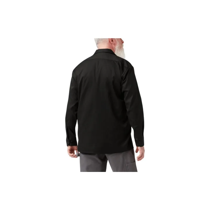 Dickies Flex Relaxed Fit Long Sleeve Work Shirt Shirt Men's Black-1