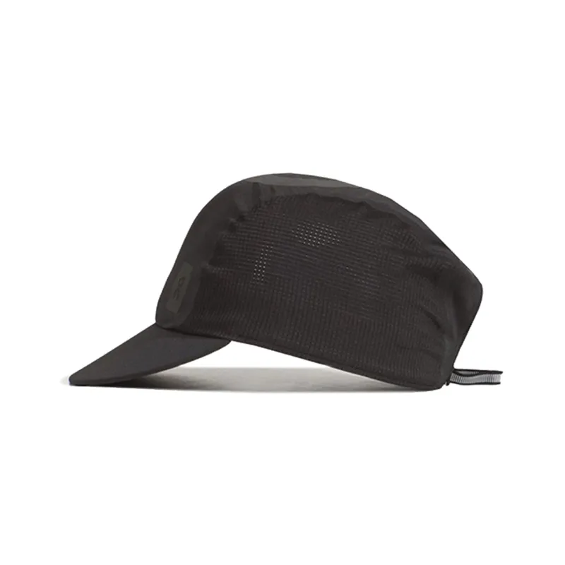 On Polyester, Elastane, Recycled Polyester Baseball Caps Unisex Black-2
