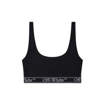 OFF WHITE Logo underband Crop Top