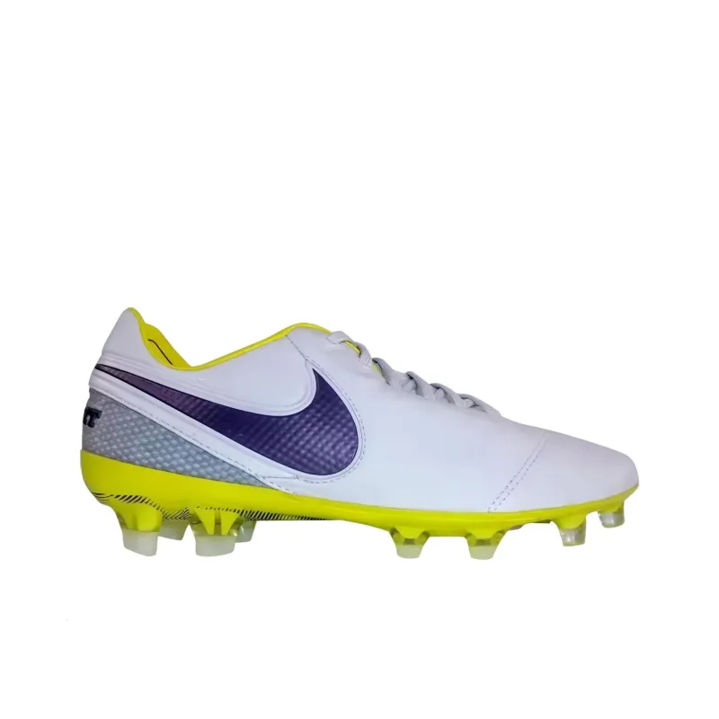 Nike Tiempo Legend 6 FG Firm Ground Cushioning, Wear Resistant Soccer Shoes Unisex White-1