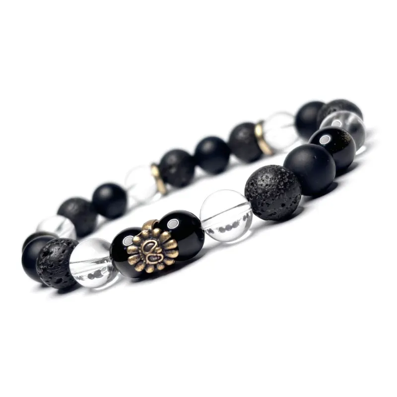 MOUNTAINS AND MANS Volcanic Stone Bracelets Men's-1