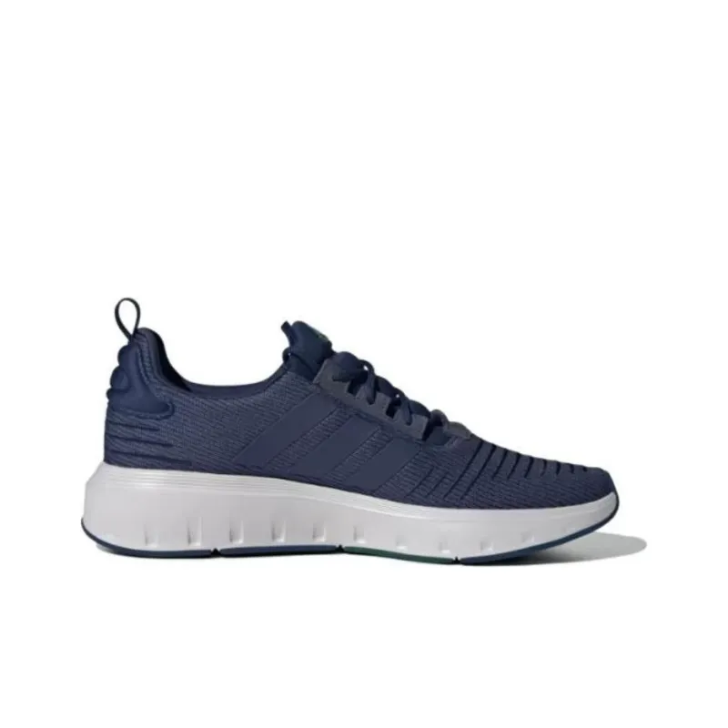 Adidas Swift Run Cushioning Wear Resistant Low Top Running Shoes Men's Blue-1