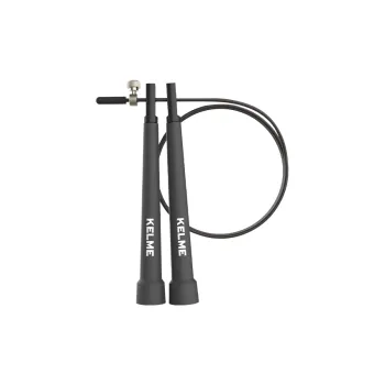KELME Aerobic Fat Reduction Non Countable Jump Ropes Unisex PVC+Steel Wire Rope, Polypropylene Handle Black