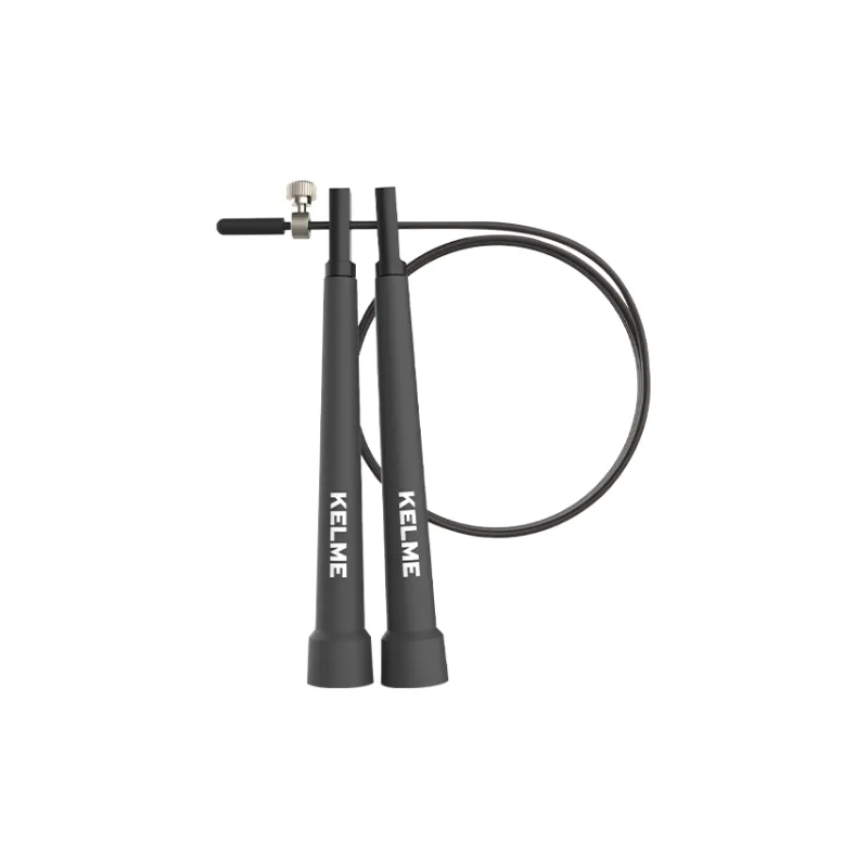 KELME Aerobic Fat Reduction Non Countable Jump Ropes Unisex PVC+Steel Wire Rope, Polypropylene Handle Black-0