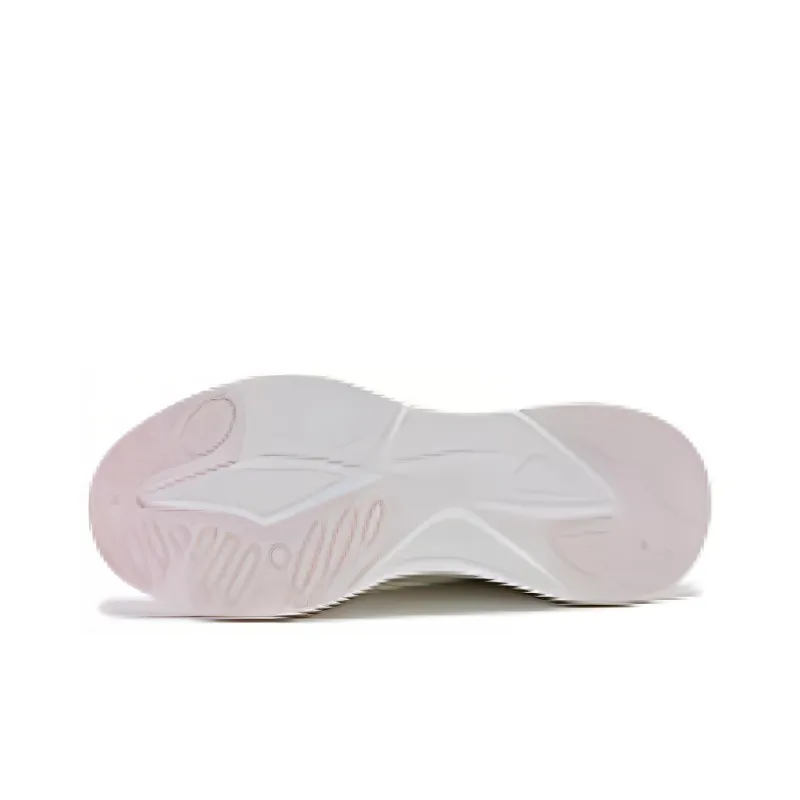 QIAODAN Cushioning Anti Slip And Wear Resistant Low Top Casual Shoes Women's Cloud Pink White-4