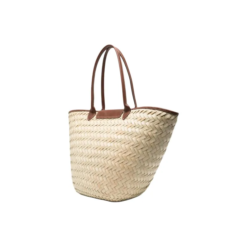 LONGCHAMP Large Le Panier Pliage Interwoven Tote Bag-1