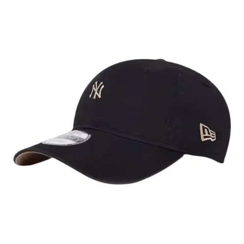 New Era NY Yankees Logo Embroidered Cotton Baseball Cap Black