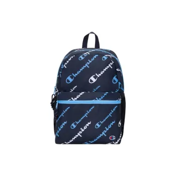 Champion Polyester Backpack Regular Men's Marine Blue & White