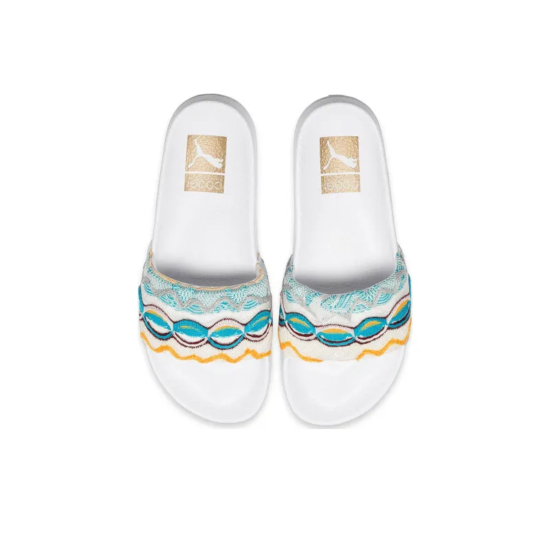 PUMA Leadcat Slide Coogi White Multi Women's-4