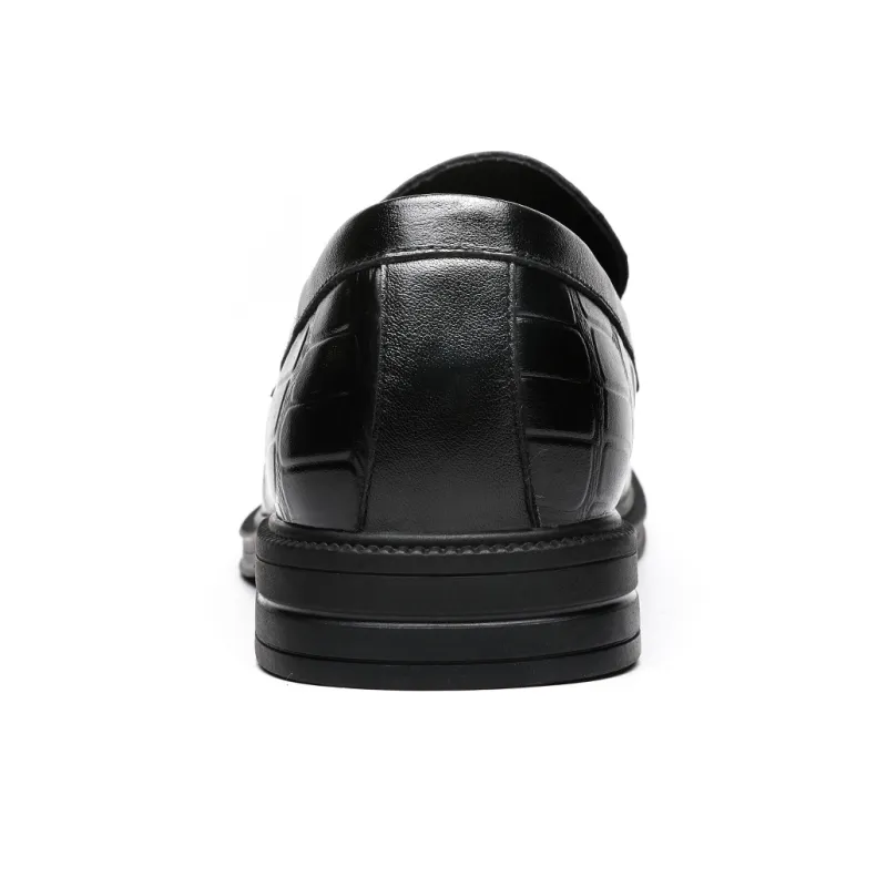 FAPAI Men's Casual Shoes Men Low Top Black-4