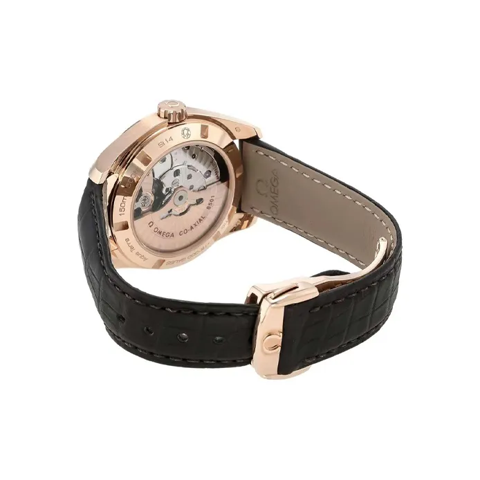 OMEGA AQUA TERRA 150 Meters Automatic Mechanical Movement Women's Watch Watch 38.5mm Black Dial-3