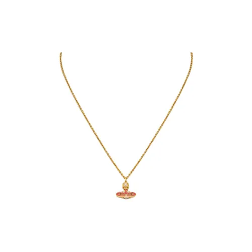 Vivienne Westwood Brass, Enamel Necklaces Women's Gold