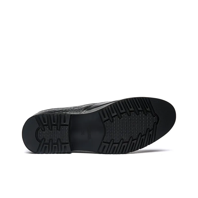 KAISER Dress Shoes Men Low Top Black/Black-4