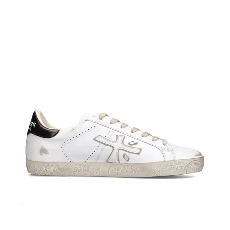 PREMIATA Steven Low-Top Skateboard Shoes Men's White-1