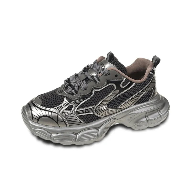 TOMAY Anti-Slip And Wear-Resistant Height Increasing Low-Top Chunky Sneakers Unisex-2