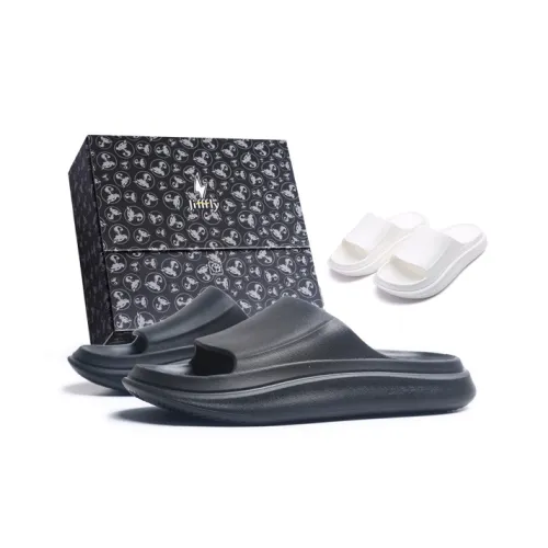 Jifffly Slide Slippers Unisex Black/White