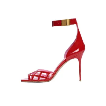 BALMAIN Uma Patent leather Sandals Women's
