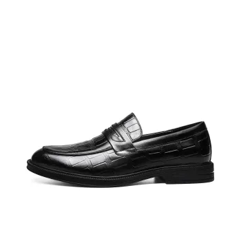 FAPAI Men's Casual Shoes Men Low Top Black