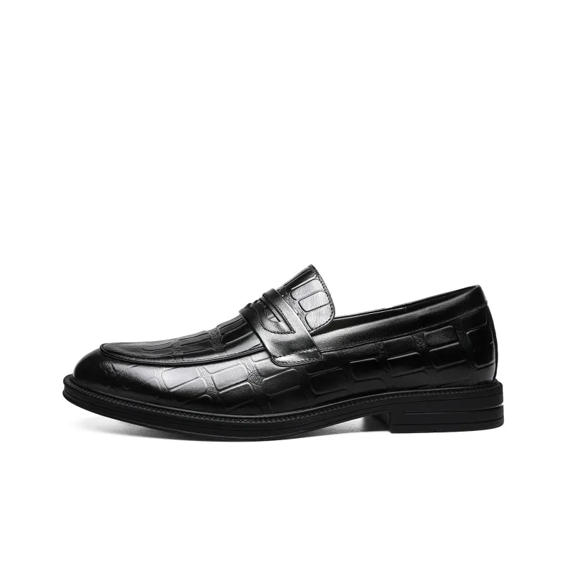 FAPAI Men's Casual Shoes Men Low Top Black-0