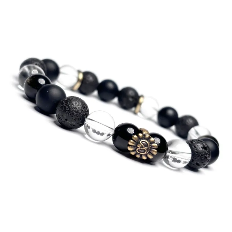MOUNTAINS AND MANS Volcanic Stone Bracelets Men's-2