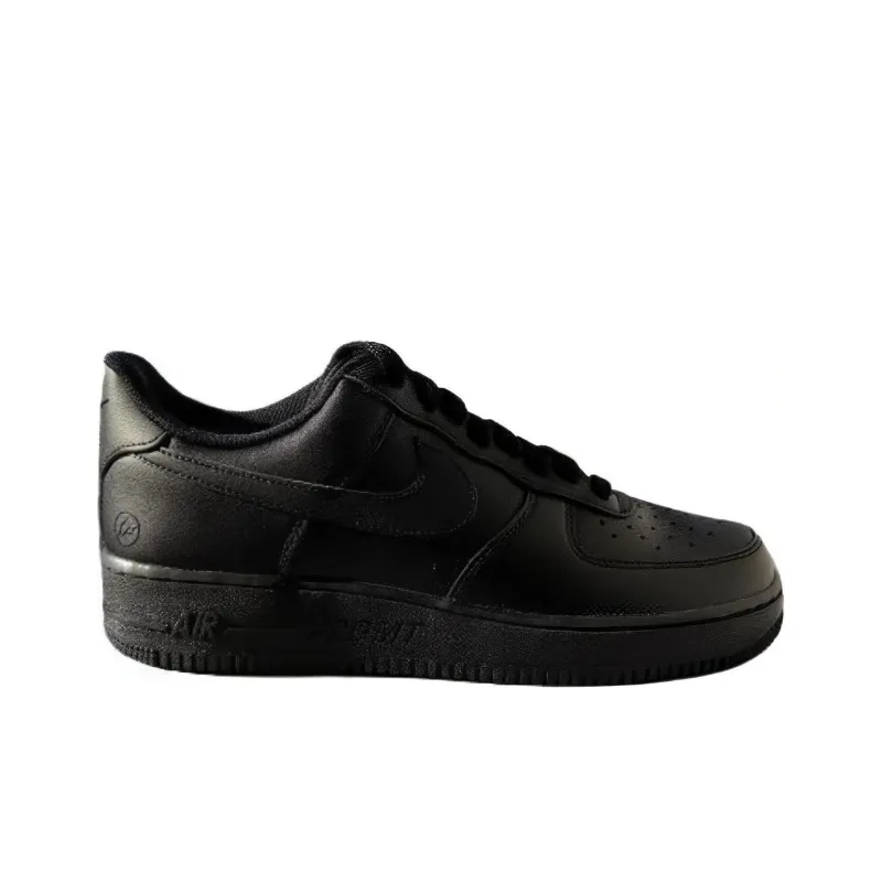 Fragment Design x Nike Air Force 1 Slip-Resistant Low-Top Skateboard Shoes Unisex Black-1
