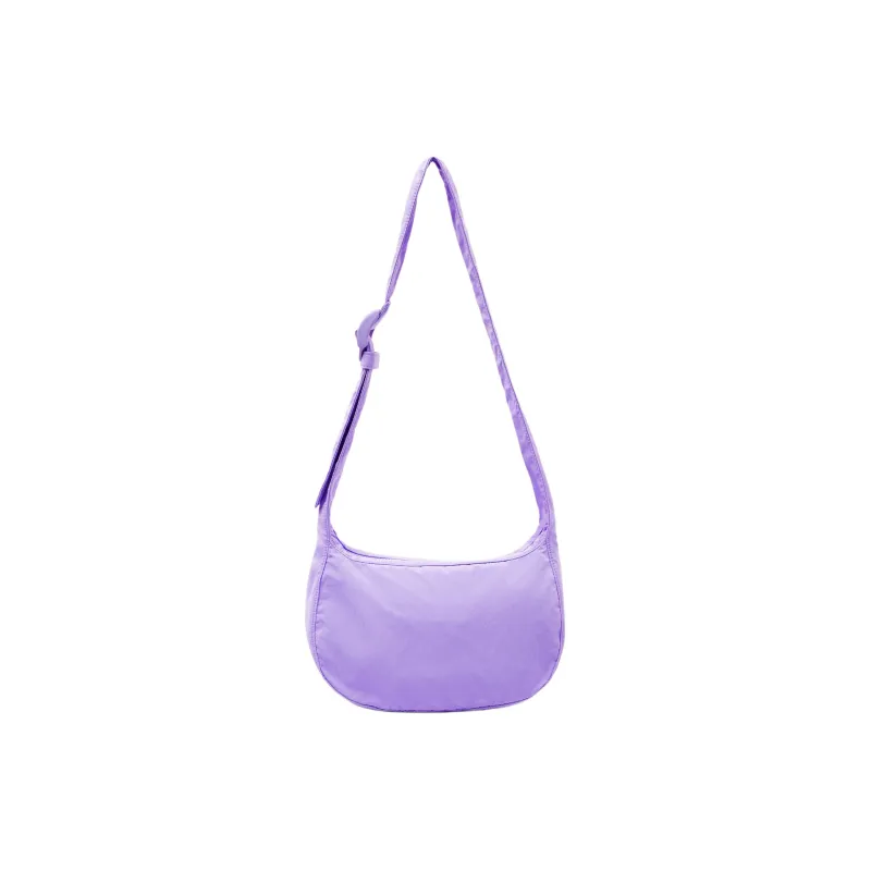 COS Polyamide Saddle Bag, Shoulder Bag, Crossbody Bag Medium Size Unisex Lilac Color-0