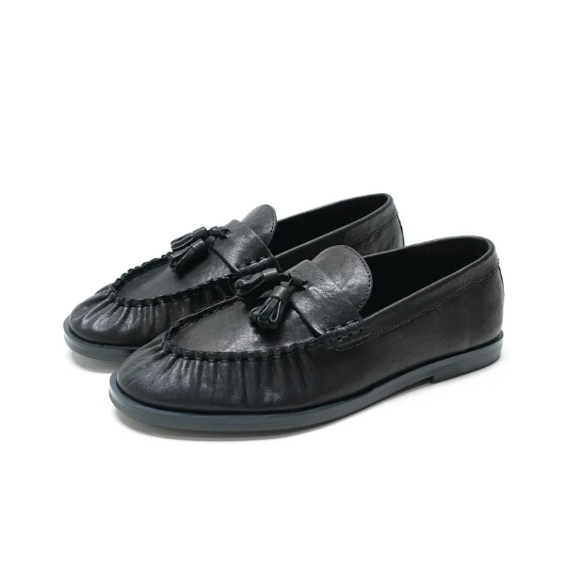 Iraqis Are Pleasing To Themselves Loafers 1.5cm Unisex Black-2