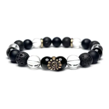 MOUNTAINS AND MANS Volcanic Stone Bracelets Men's