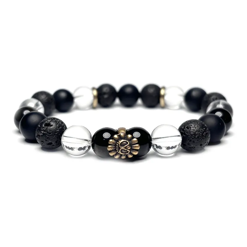 MOUNTAINS AND MANS Volcanic Stone Bracelets Men's-0