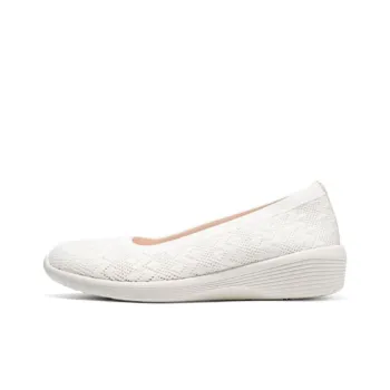 Skechers Modern Comfort Shock Absorbers With Slip Resistant Features Low Top Casual Shoes Women's White