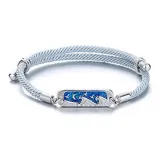 Seastar & Moon Couple Bracelet[Wave Moon]