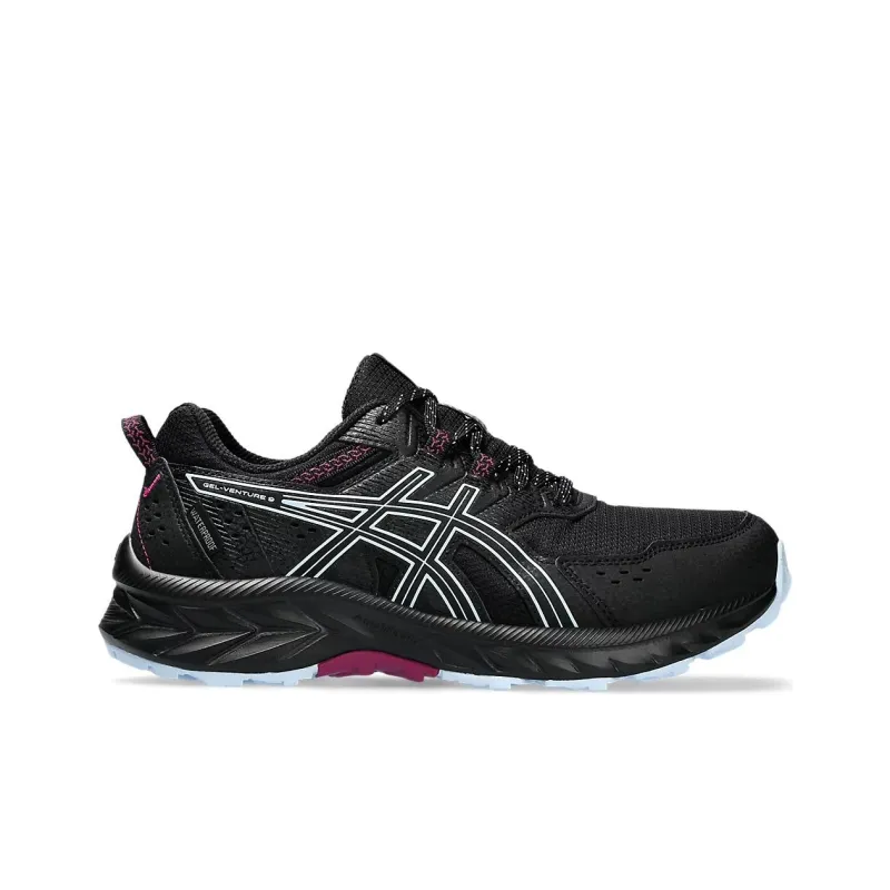 Asics Gel Venture 9 Waterproof Black Light Blue Women's-1