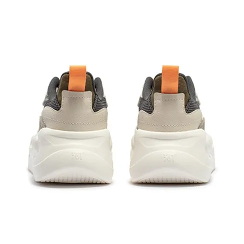 361° Yunshu 4.0 Abrasion Resistant Slip Resistant Low Top Running Shoes Men's White Gray Beige-3