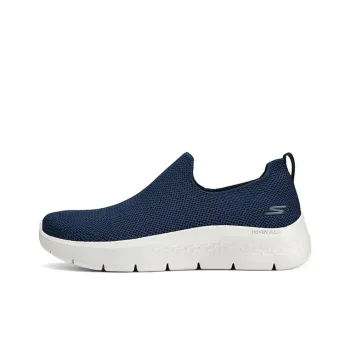 Skechers Go Walk Fle Cushioning Wear Resistant Low Top Casual Shoes Women's Blue White