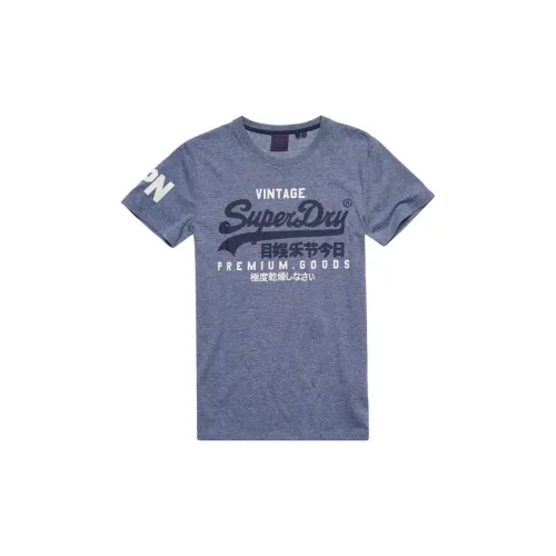 SUPERDRY T-Shirts Men Purple