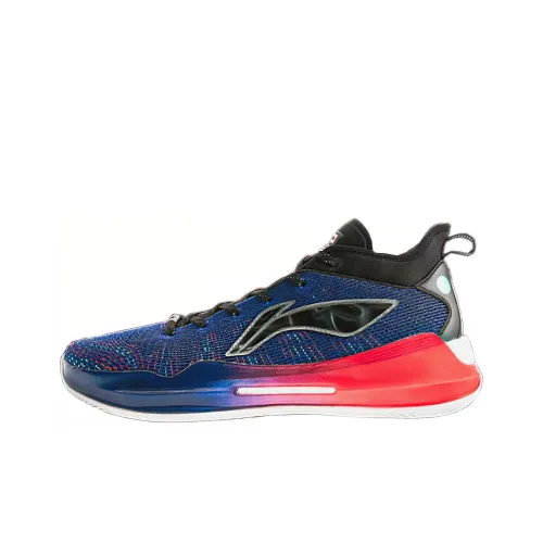 LINING YuShuai 13 Boom Basketball Shoes Men Mid-Top Black/Red/Blue