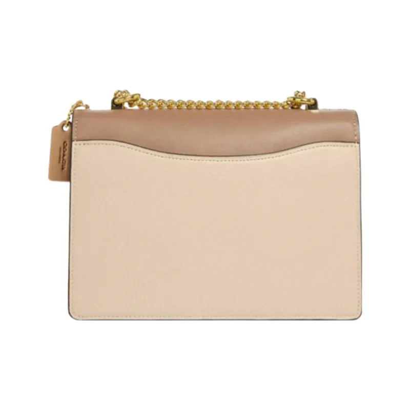 COACH Klare With Cow Leather And Sheepskin Shoulder Bag, Crossbody Bag Small Size Women's Ivory White-1