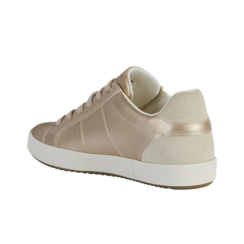 GEOX Low Top Skateboard Shoes Women's Beige-3