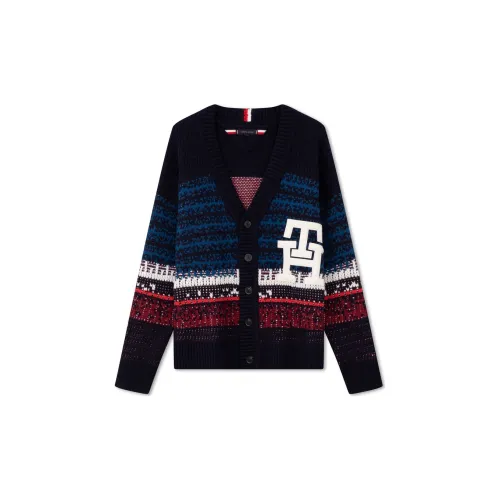 Tommy Hilfiger Fall/Winter Collection Knitwear Unisex Navy Blue Red/White Multicolor DW5